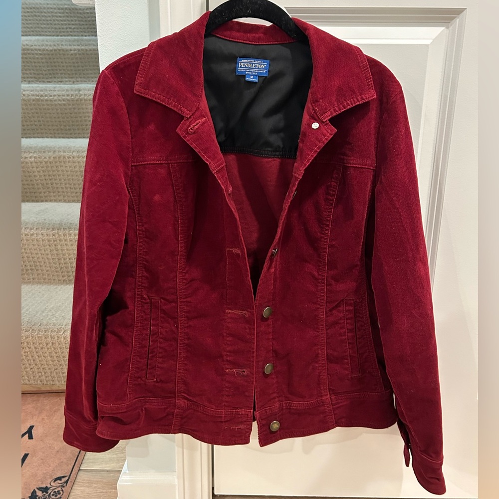 Red Corduroy Pendleton Jacket
